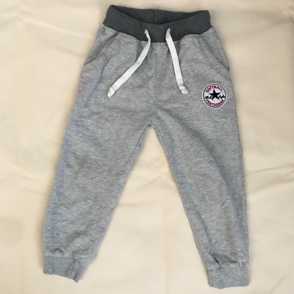 Bundle: 2 Kids grey long jogger pants size 4T (110) - Picture 6 of 9
